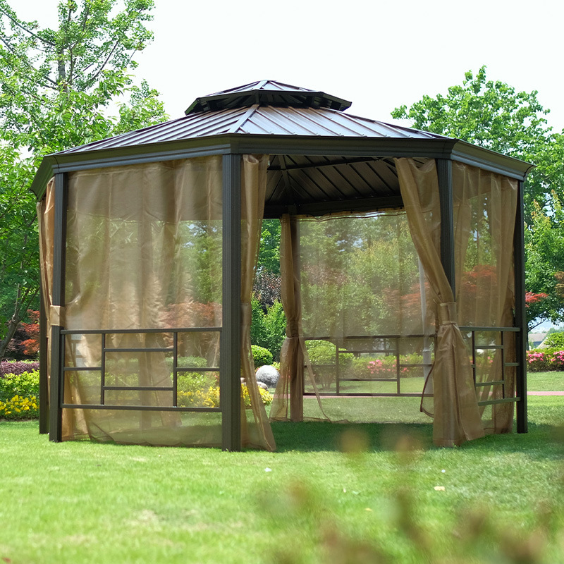 户外凉亭帐篷花园别墅罗马帐篷遮阳棚楼顶花园室外八角亭子-阿里巴巴