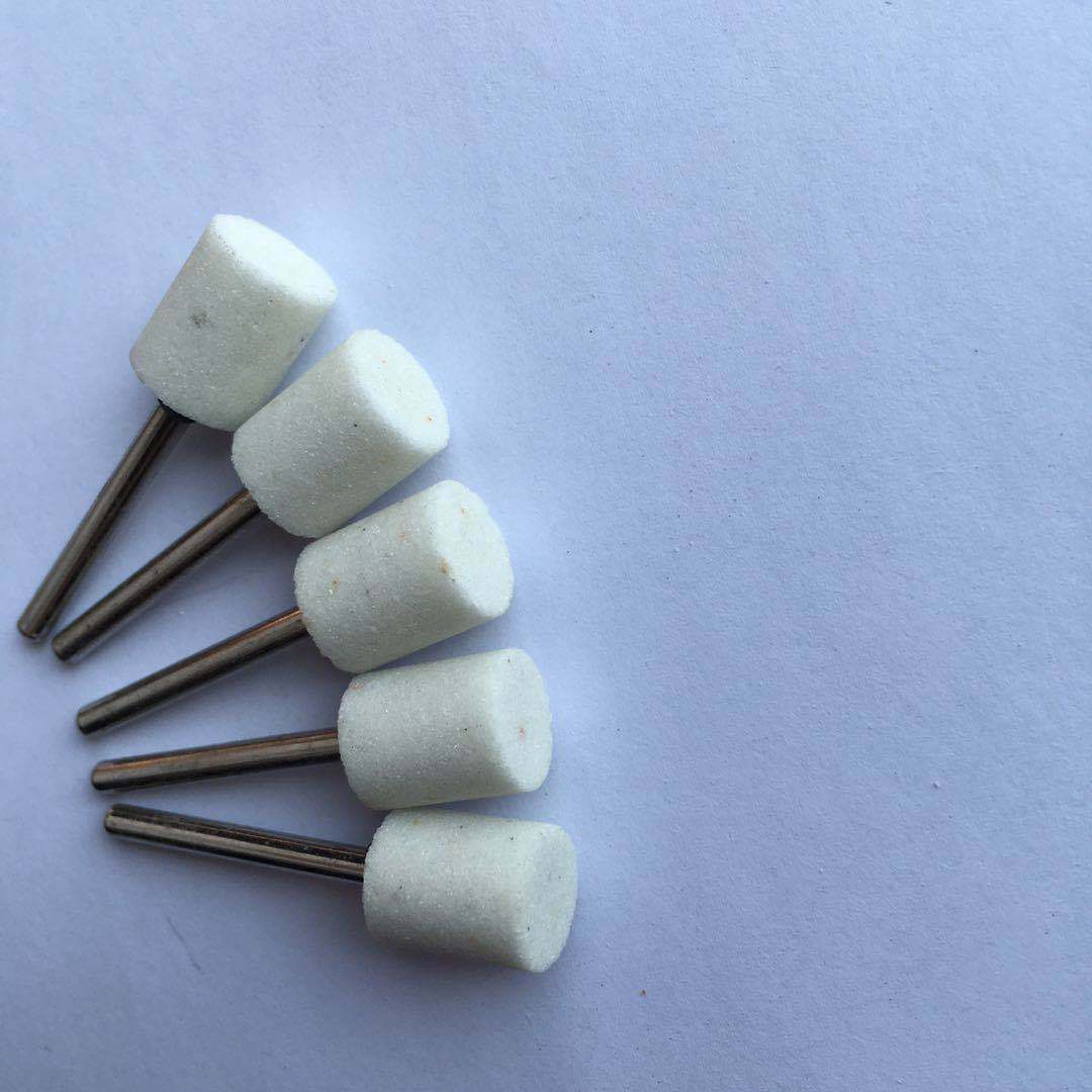 白园柱电磨头3mm打磨 砂石头口腔材料沙石磨头发打磨抛光去皮雕刻