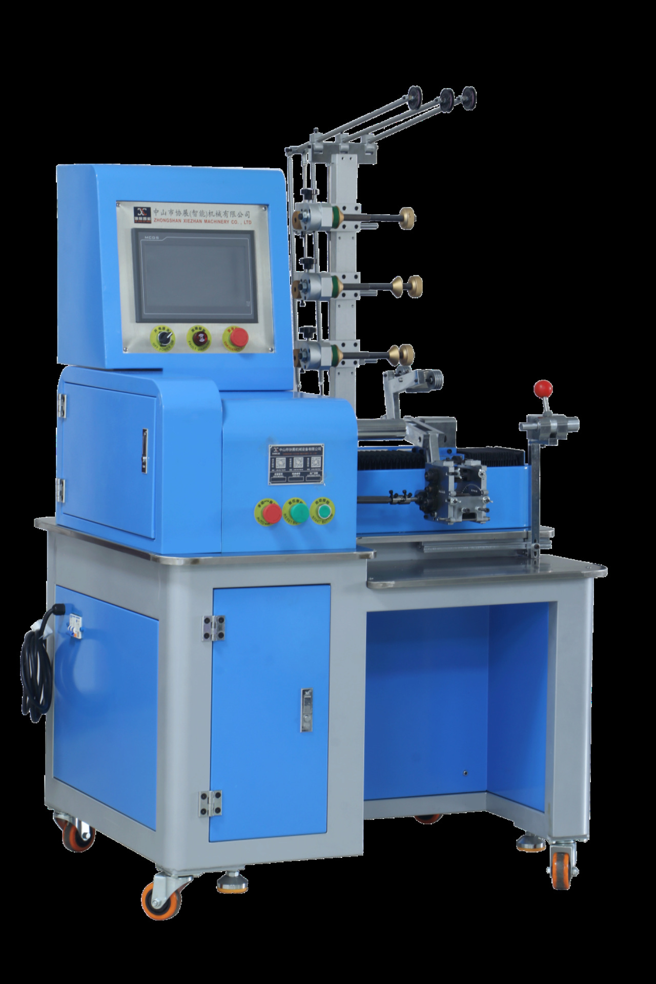 数控深v形波纹发热丝绕线机全自动绕线扎线机电线绕线机