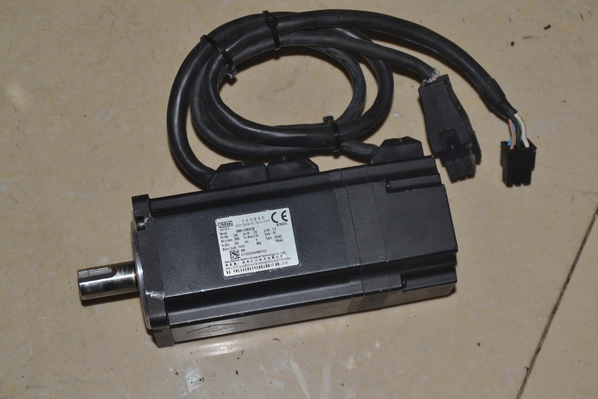 汇川ismh120b30cba334z200w23bit多圈值带刹车伺服电机