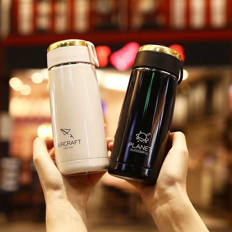 2021网红杯子手提大肚杯 304不锈钢学生保温杯男女年会礼品杯子