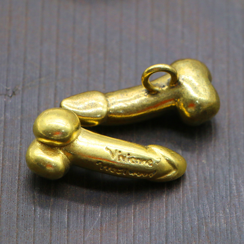 实心黄铜蛋蛋钥匙扣个性汽车睾丸挂坠复古牛蛋