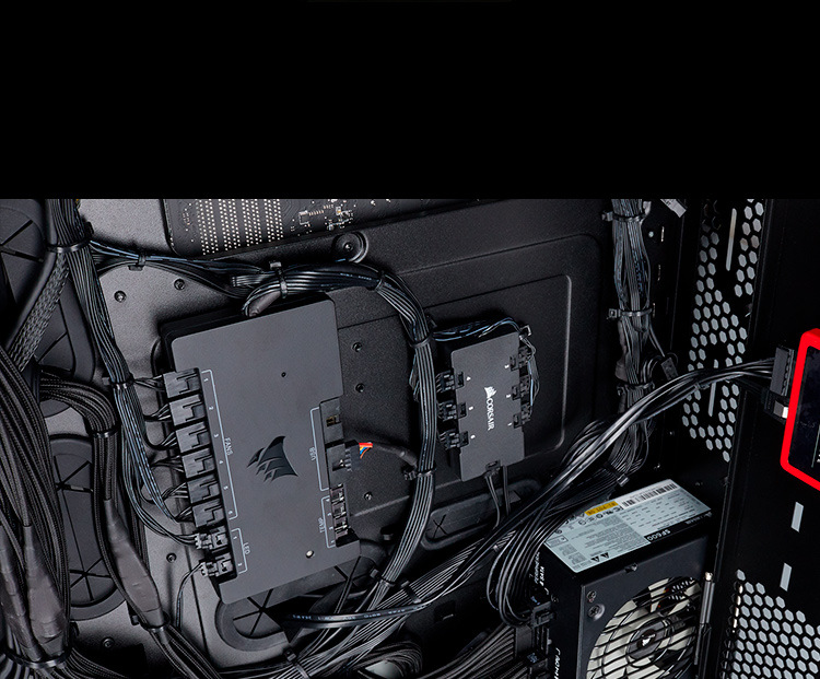 美商海盗船1000d 玻璃侧透 台式机 atx 静音电脑机箱高端diy