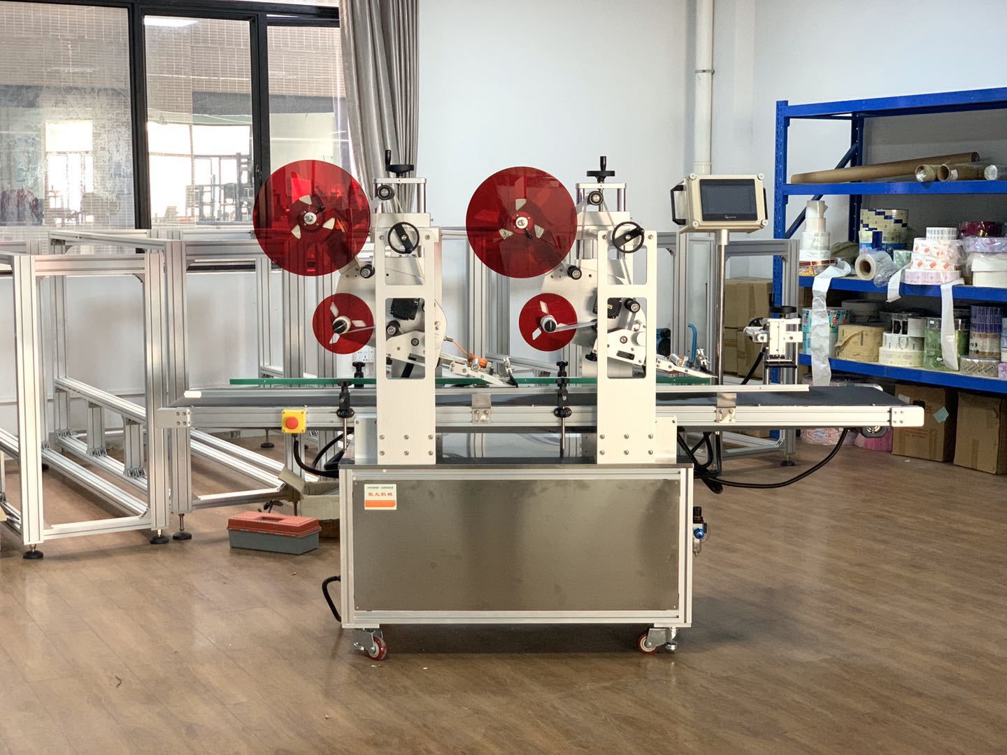 全自动双头平面贴标机 分页 高精度不干胶平面贴标机 贴标签机