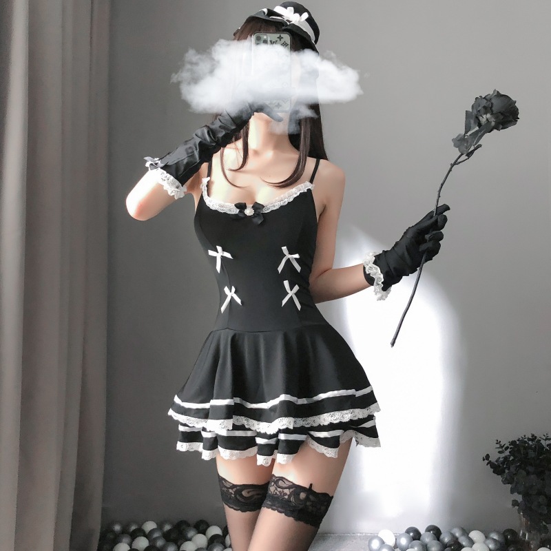 Adult Supplies New Source Manufacturer Sexy Lingerie Cute Princess Dress Sling Maid Game Uniform Temptation Generation