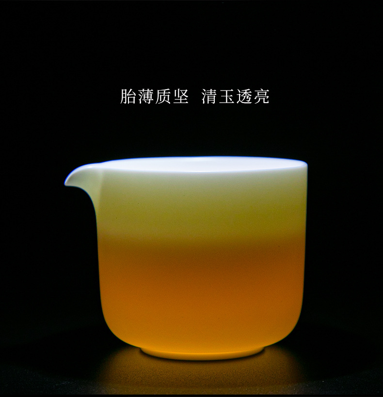 陶瓷羊脂玉旅行功夫茶具套装快客杯一壶二杯会议开业中秋纪念礼品