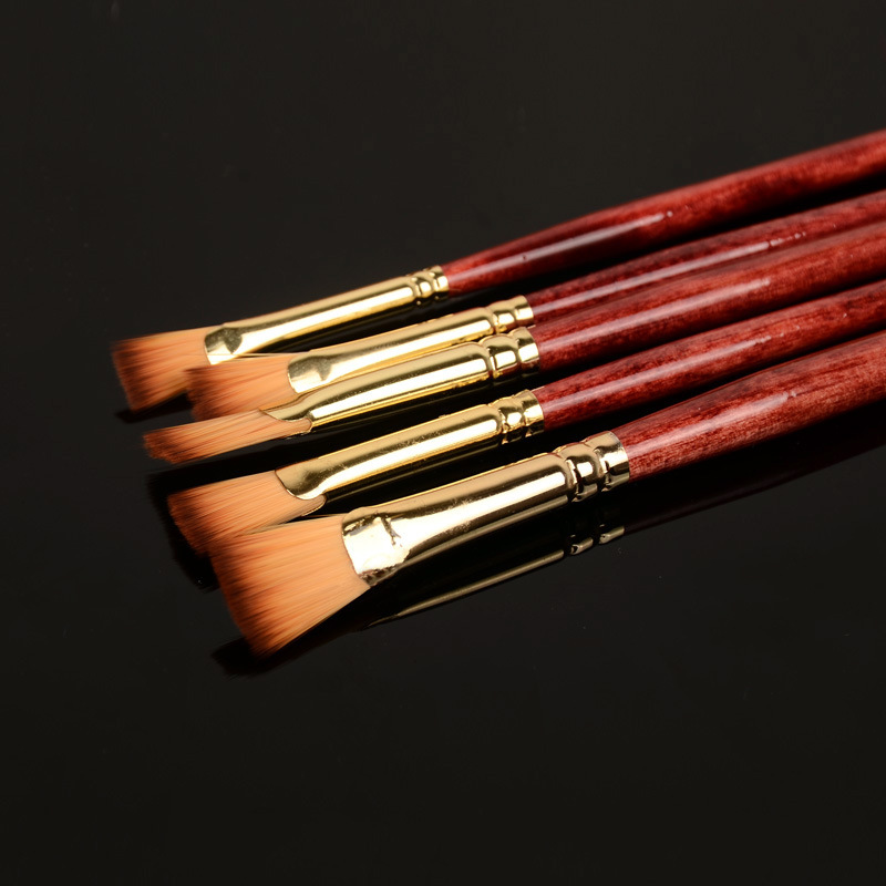 尼龙扇形笔 元宝阁画材303单支 水粉油画鱼尾 扇形笔 美术用笔