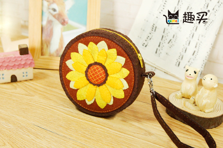 手拎包大合集 零钱手拿小包不织布手工布艺diy材料包套装 免裁剪