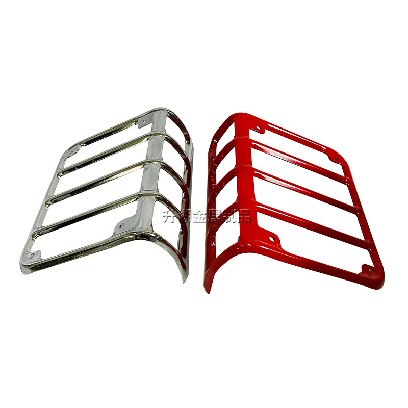 厂家定做刹车灯改装金属支架框 适用于牧马人唇形汽车尾灯保护罩