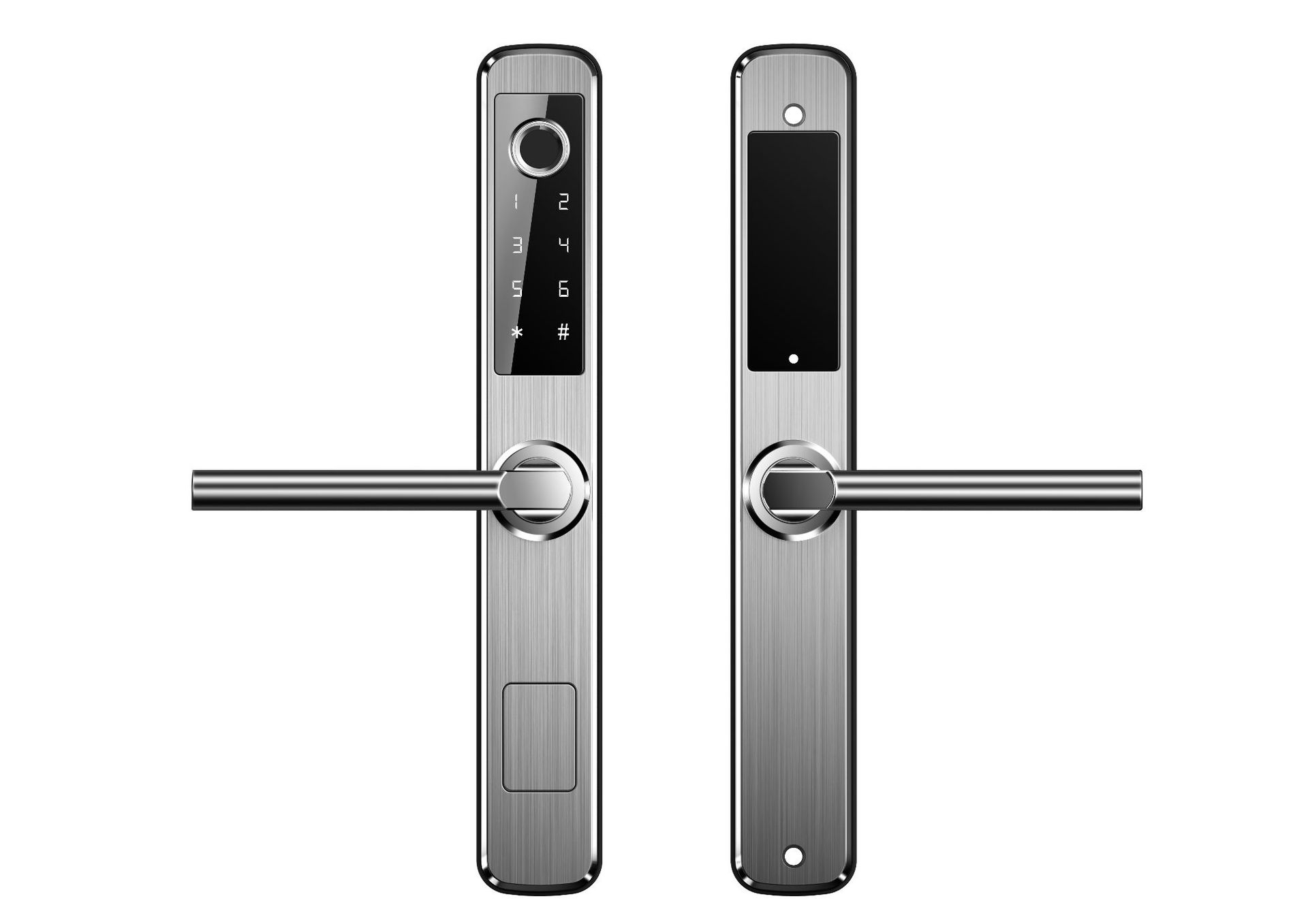 断桥铝指纹锁智能锁庭院门户外防水双面锁移门锁tuya smart lock