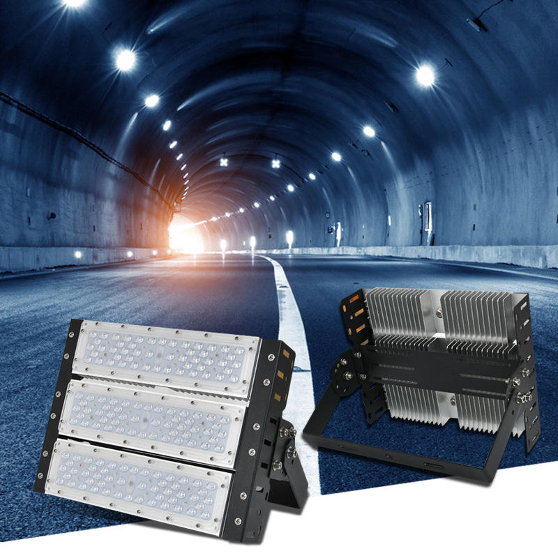 户外防水led模组公路隧道灯100/200/300w大型球场工程鳍片投光灯