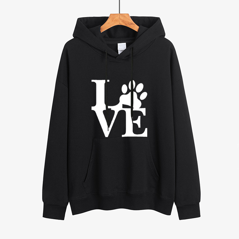 亚马逊独立站ebay跨境外贸新款上衣 love时尚简约印花潮流卫衣女