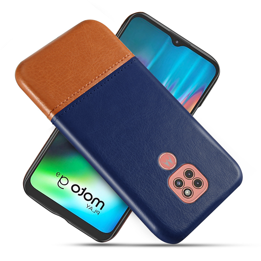 适用moto g9 play手机套拼皮保护皮套皮质手机壳保护套外壳背壳
