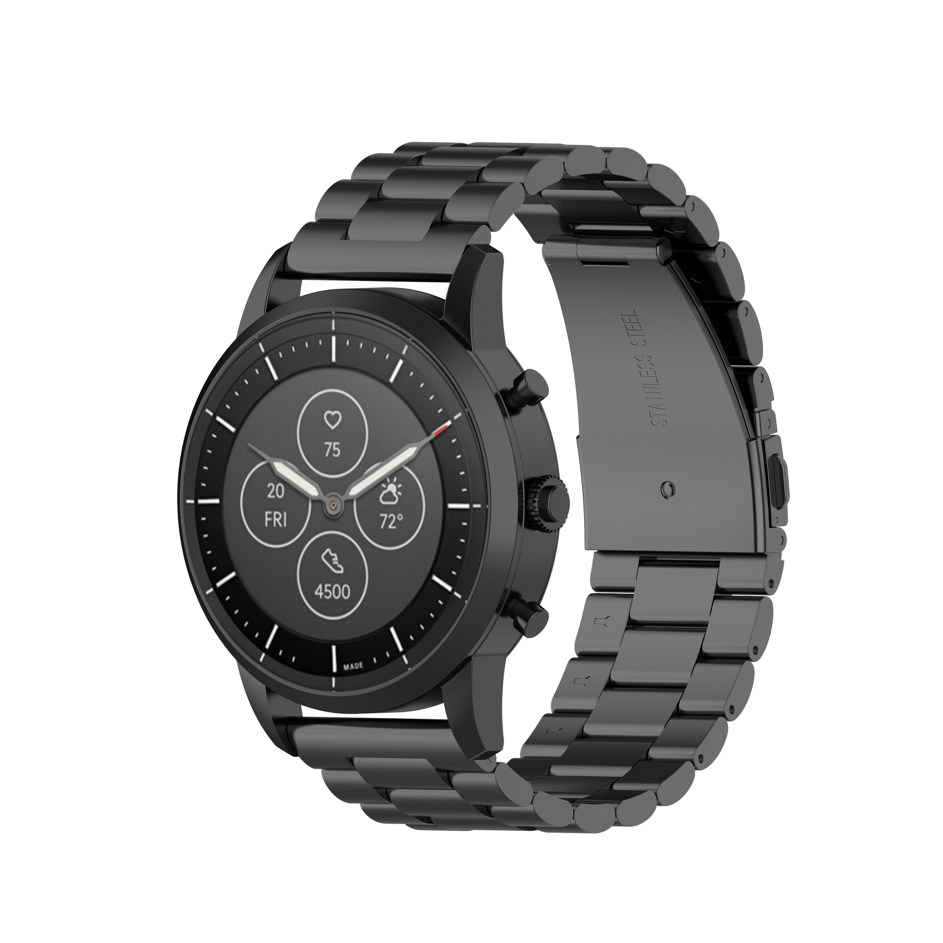 适用化石fossil hybrid smartwatch hr/mens sport通用三珠钢带