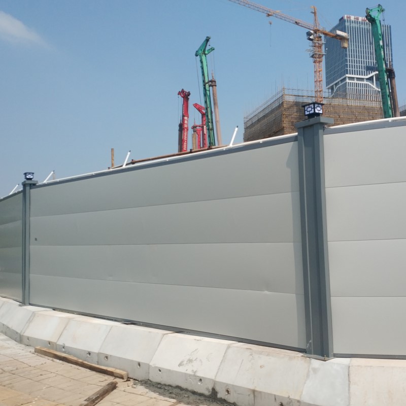 新型a1-1护栏铁皮挡板围蔽 建筑道路市政围墙 工字钢板围挡