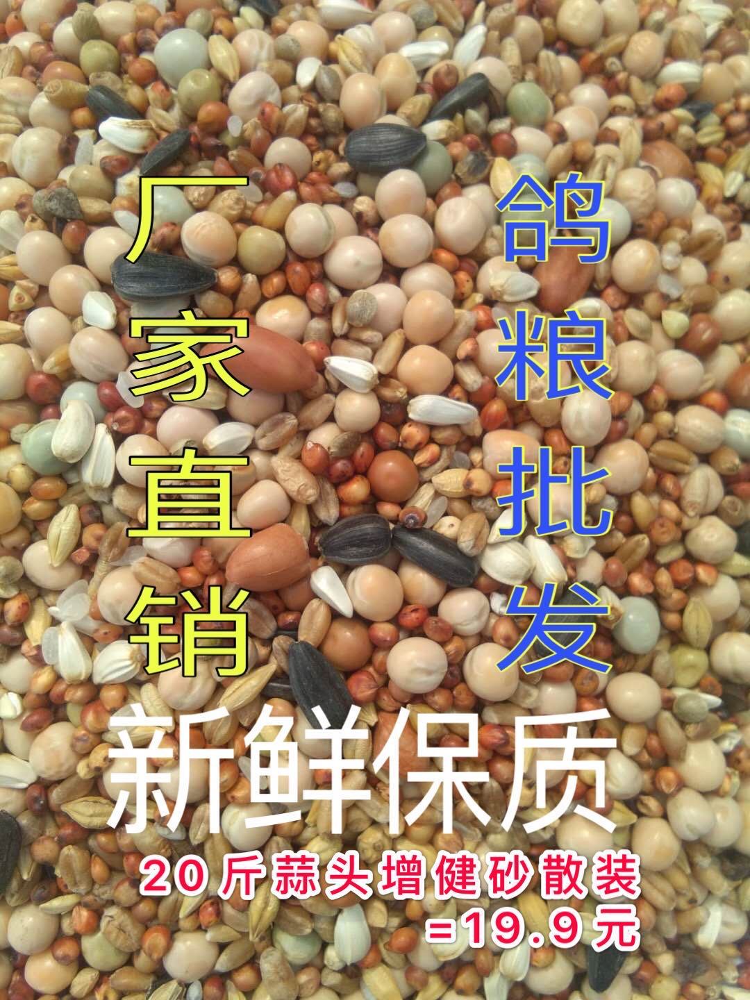a级20斤无玉米鸽子粮食营养饲料鸟食信鸽观赏鸽肉鸽幼鸽成鸽粮