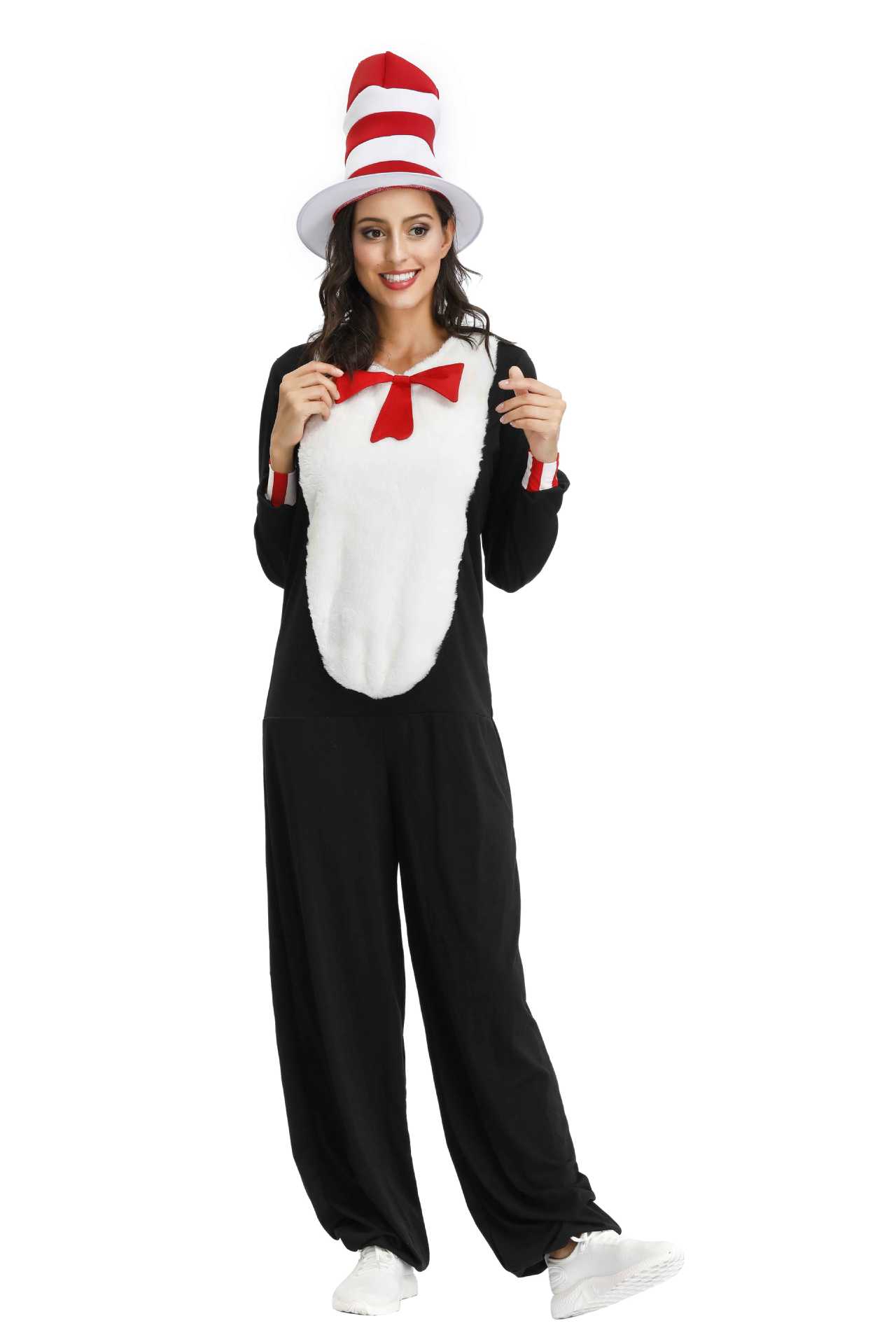 万圣节服装成人情侣 企鹅动物毛毛装连体衣裤含尾巴cosplay舞台服