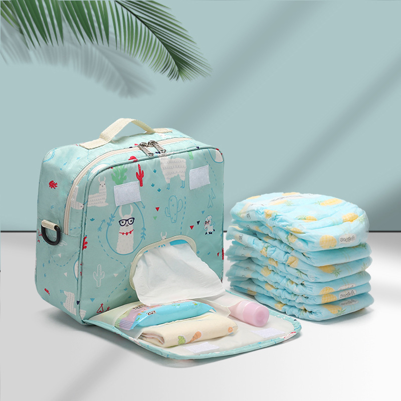 2023 New Baby Baby Diapers Storage Bag Portable Diaper Bag Large Diaper Bag Single-Shoulder Mommy Bag Diaper Bag