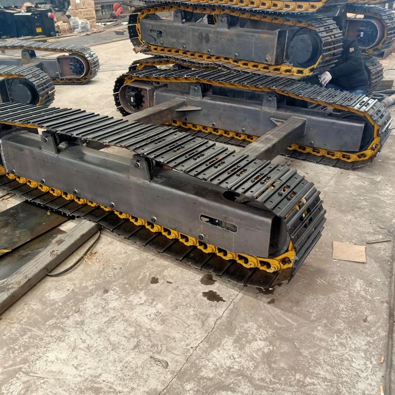 挖掘机履带行走底盘 厂家定做钢质链轨底盘 小型液压履带底盘