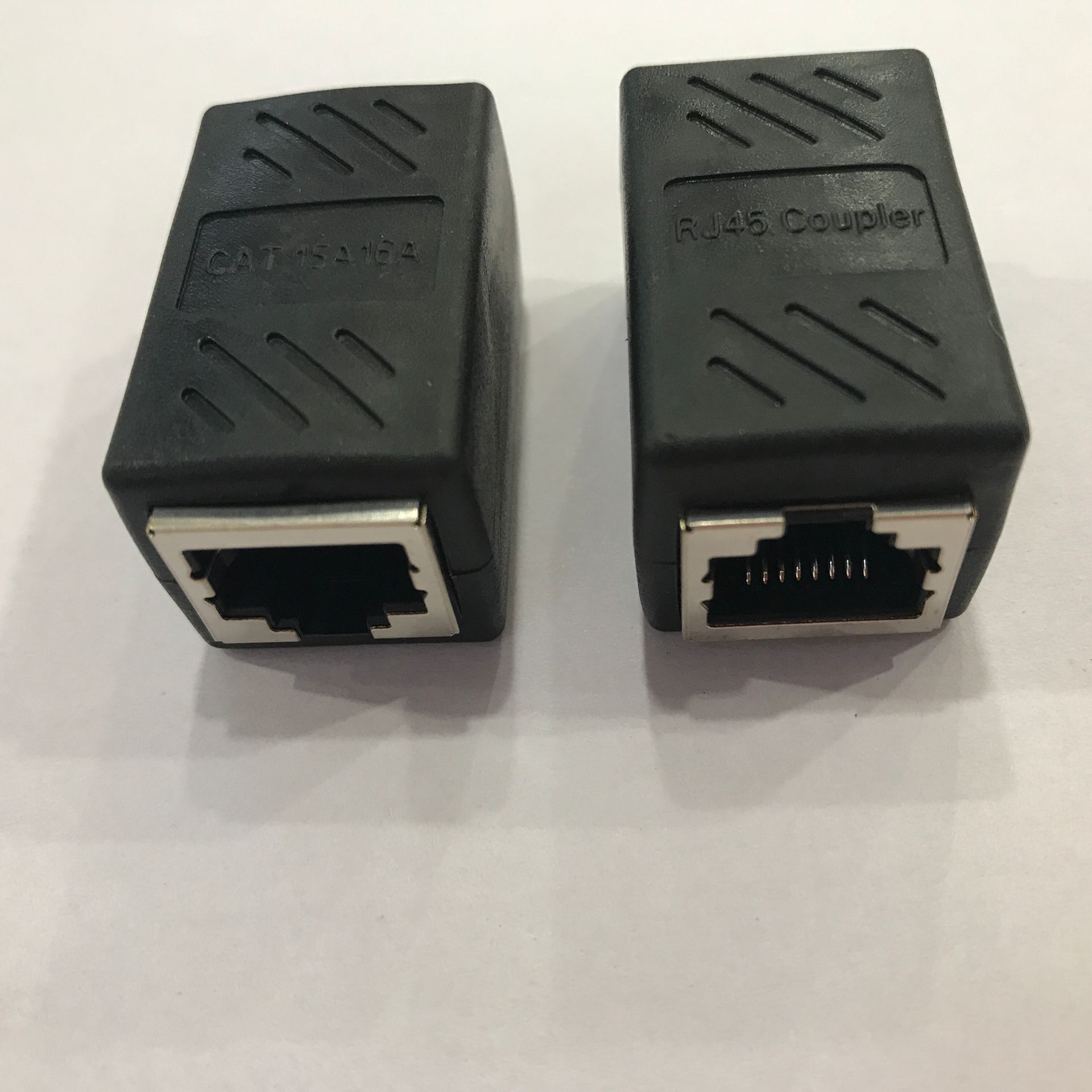网络直通头rj45网线连接器对接头8p8c屏蔽双通头网线网络直通头