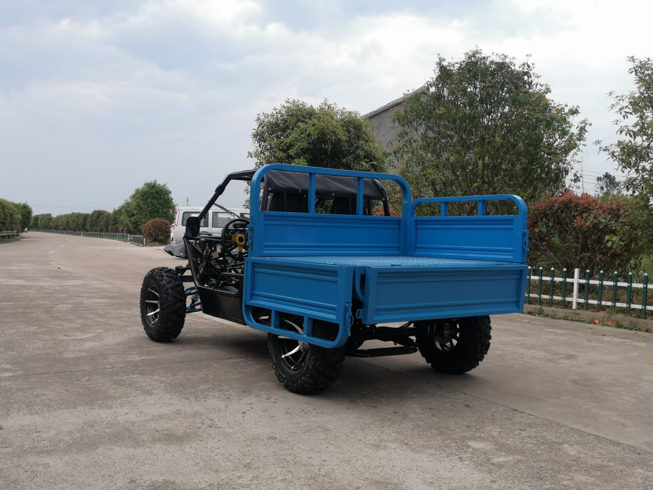 北极天 230cc 四轮农用摩托车 工地运输电动三轮车农夫车农用带斗