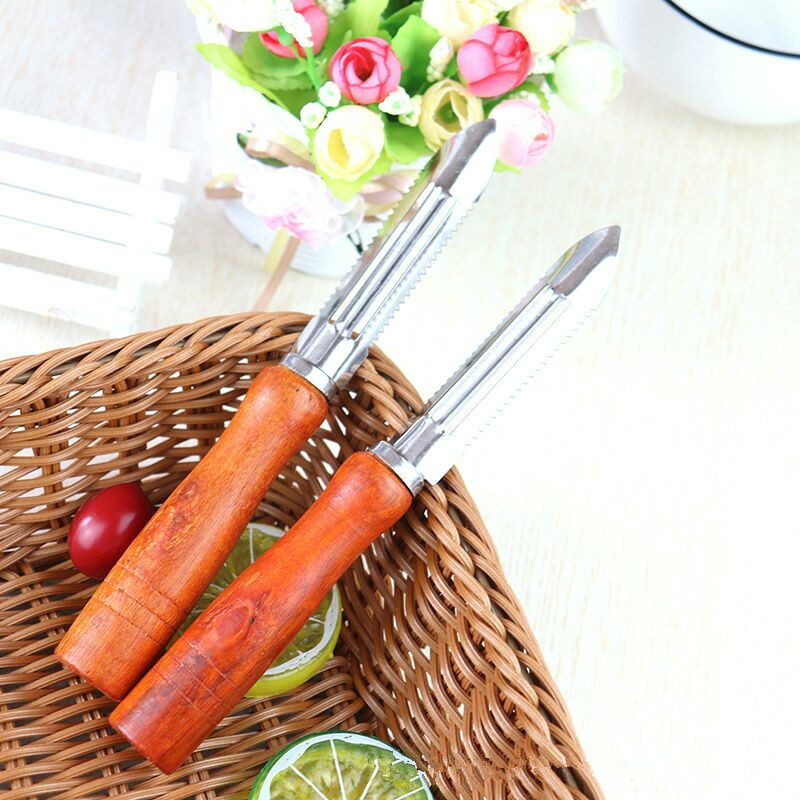 木柄鱼鳞刀 多用削皮刀瓜刨 削皮器刮皮刀水果刀打皮刀鱼鳞刨刨刀