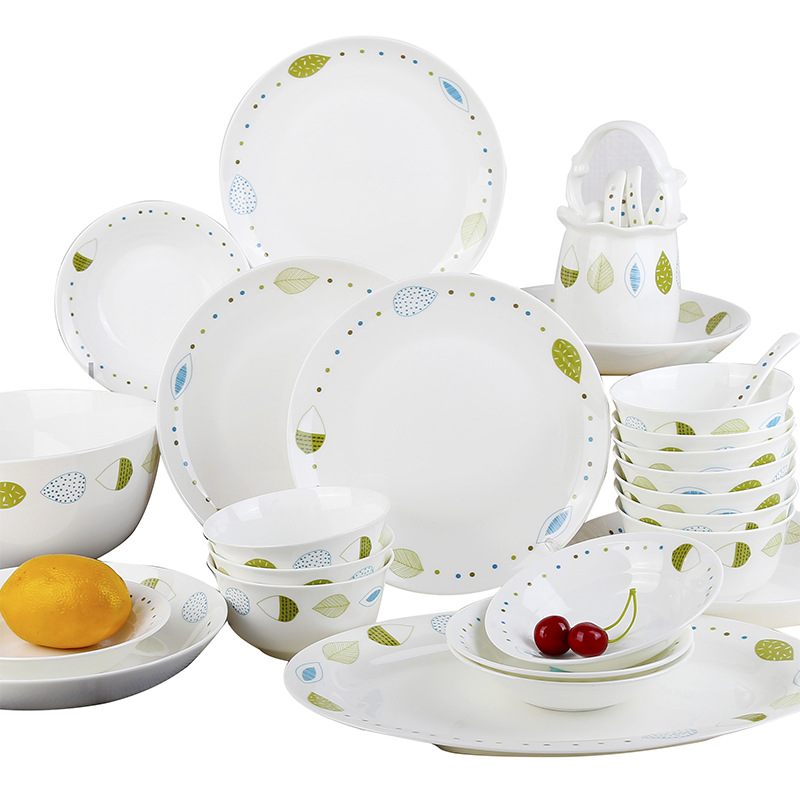 korean creative bone china tableware suit bowls and dishes home plate and bowl gift box korean ceramic tableware xinyun