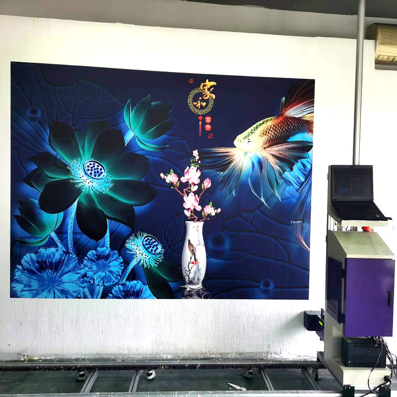 日本墙体彩绘机喷绘机立体壁画机户外墙壁广告打印机3d背景墙喷印