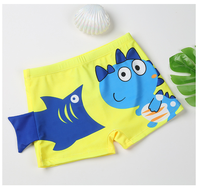 儿童泳裤卡通可爱30-85斤青少年速干透气游泳平角短裤批发yk09980