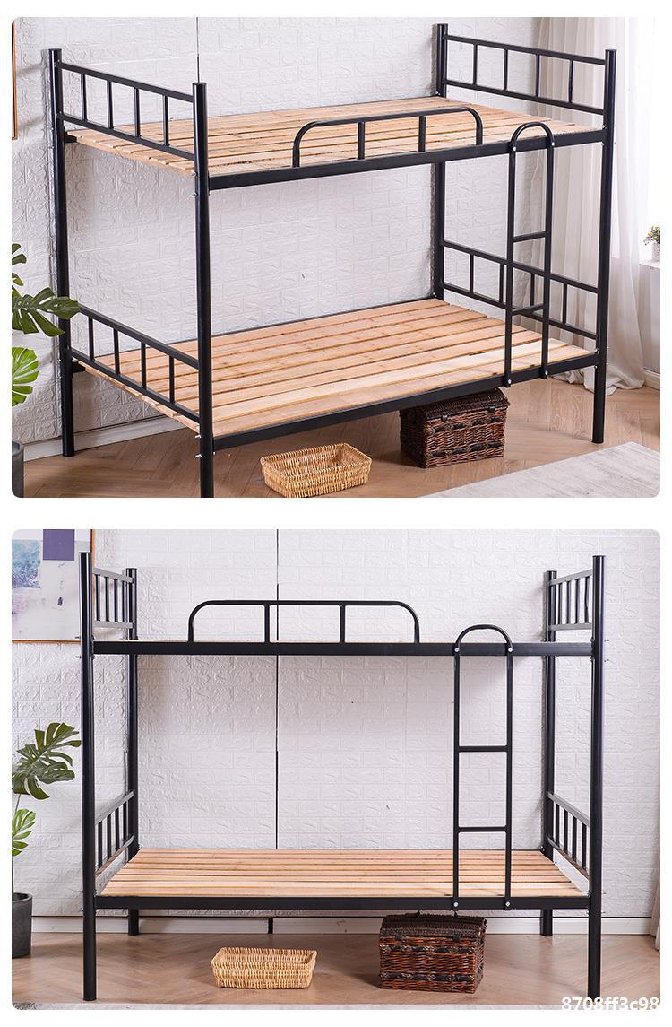 厂家直销上下铺铁架床双层铁艺床工地高低床经济型员工宿舍学生单