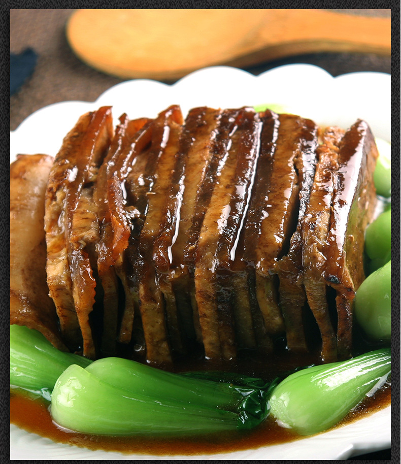 【齐善素食_素东坡肉_冷冻】素肉佛家纯素豆制品素人造肉斋菜食品