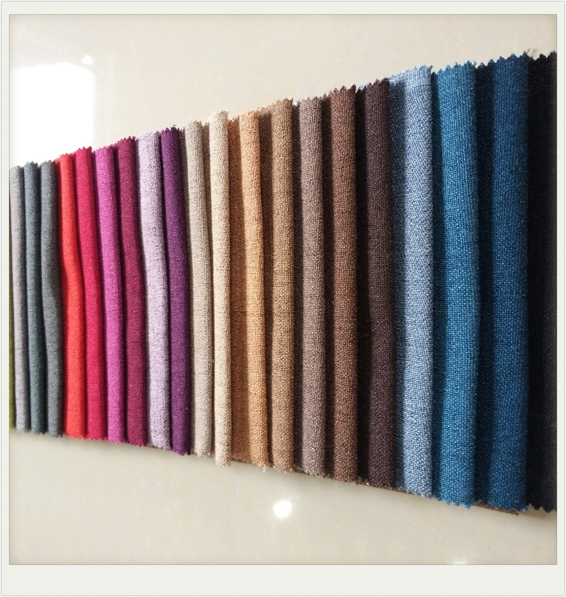 天丝麻复合针织拉毛 抱枕沙发布面料 服装绒布面料