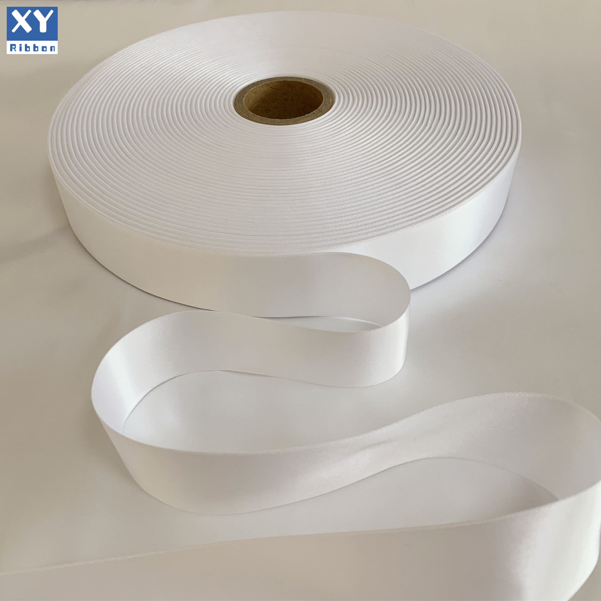 白色双面织边带 涤纶织带 服装商标唛头空白洗水唛 厂家直销