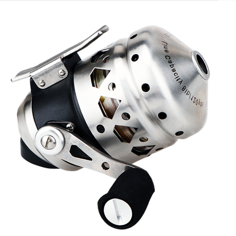 进口正品双鱼堡垒sc35渔轮射鱼鱼轮全金属鱼轮弹弓射鱼套装