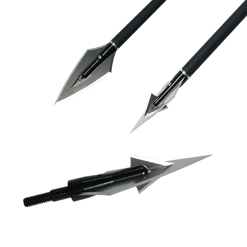 弓箭箭头黑霸无齿 车铣复合加工箭头 射箭器材狩猎配件批发