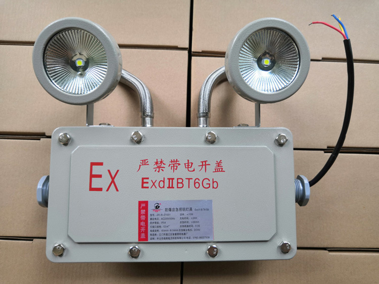 厂供led壁挂防爆消防应急照明灯防水防尘双头防爆等级exdⅡbt6gb-阿里