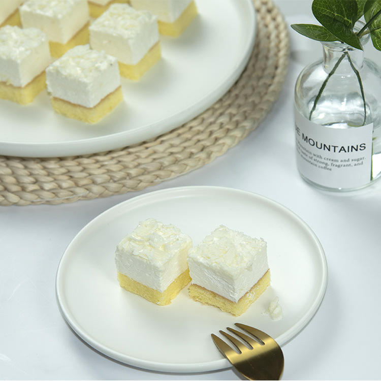 冷冻慕斯蛋糕 荔枝小方块 方形蛋糕 自助餐 茶歇 成品 半成品宴会