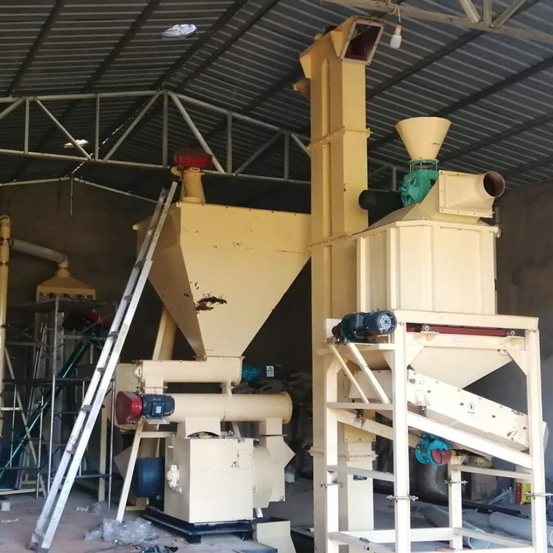 猪鸡鱼鸽子饲料机组 饲料颗粒生产线 饲料成套设备