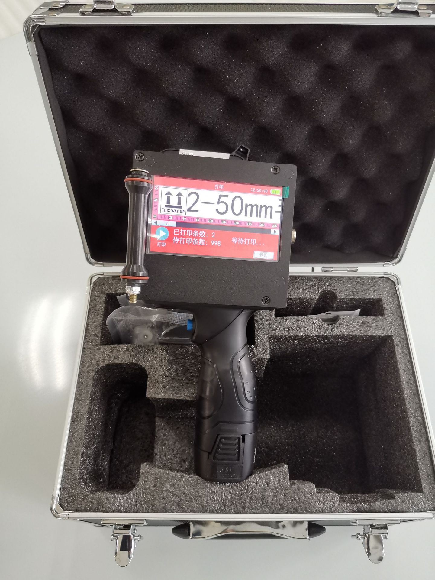 纸箱钢结构钢板钢管2-50毫米手持喷码机日期流水号打码机小型