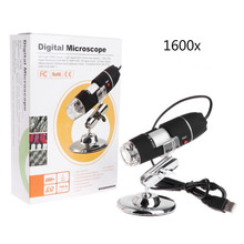 高清1600倍便携电子显微镜USB三合一工业美容数码放大镜8LED拍照
