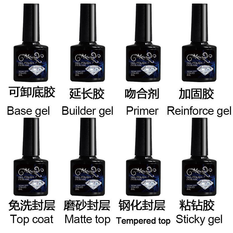 Nail Beauty Polish Gel Removable Primer Non-Wash Sealing Layer Glue Ultra Bond Soak-off Gel Polish Extended Glue Polish Gel Foreign Trade Exclusive for Cross-Border
