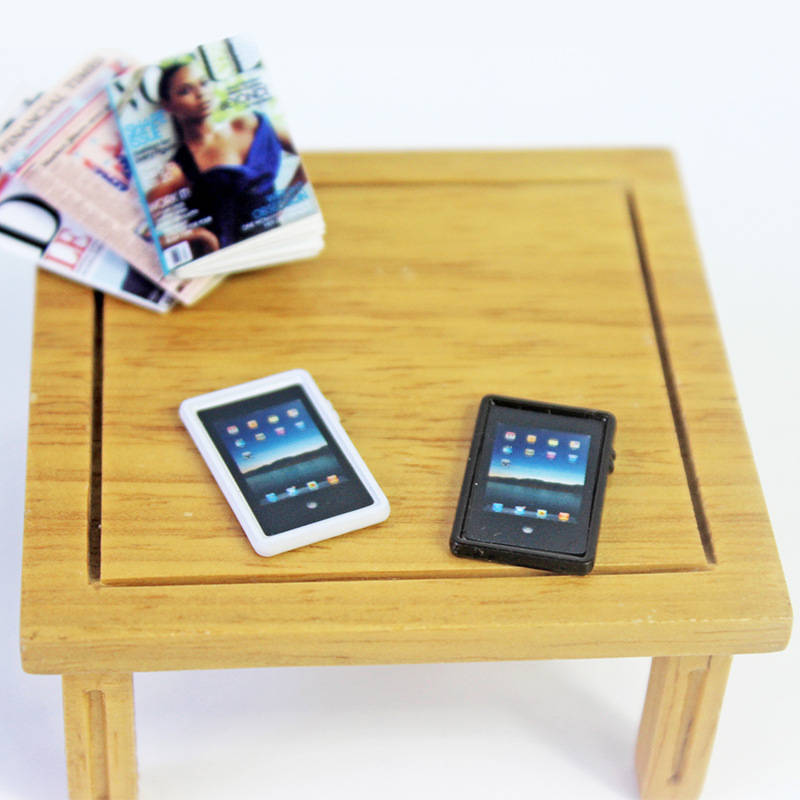 泓豪厂家直销定制微缩玩具模型场景娃娃屋配件迷你小平板电脑b103