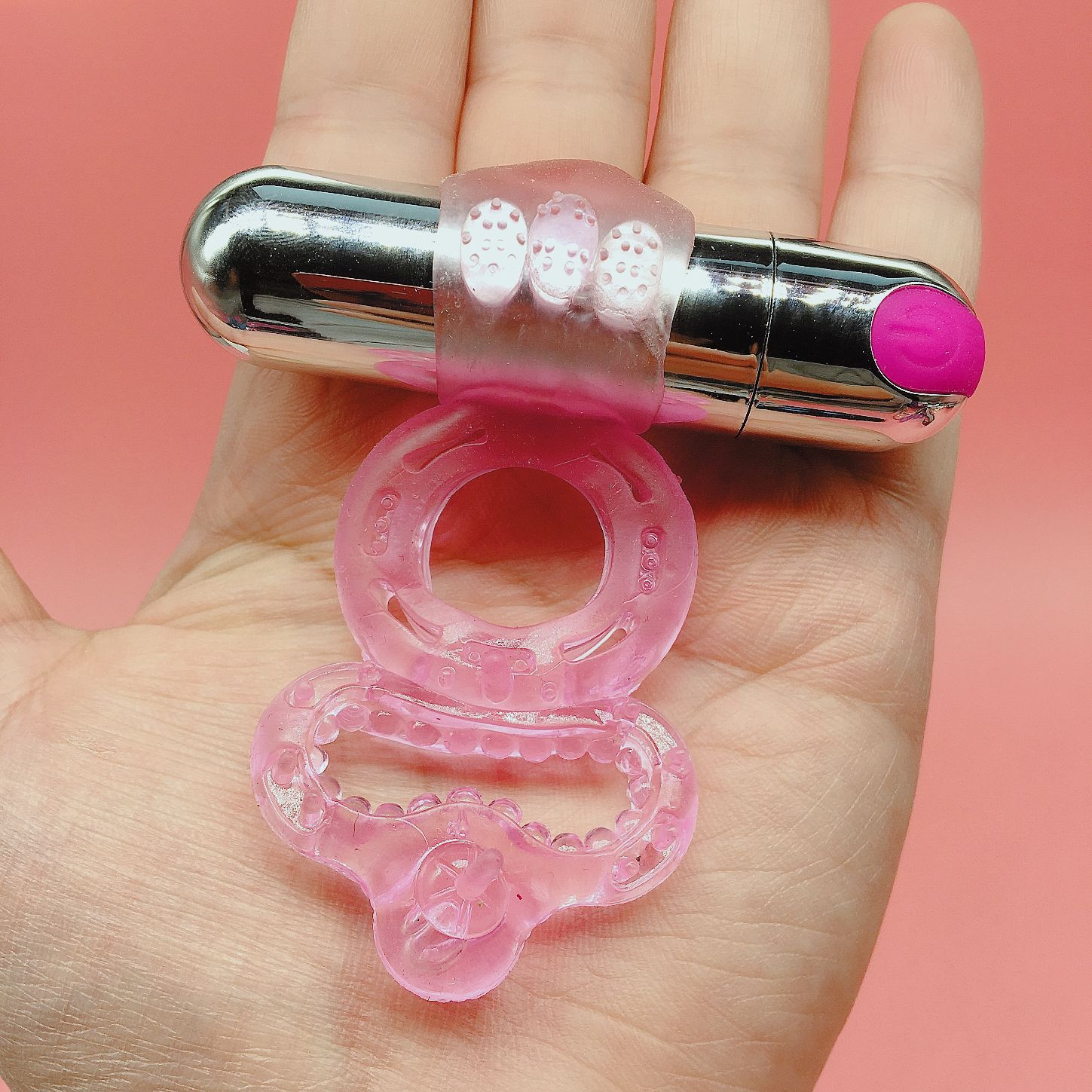 10频充电延时套环震动双环情趣环锁精环 成人情趣用品 双环阴震器