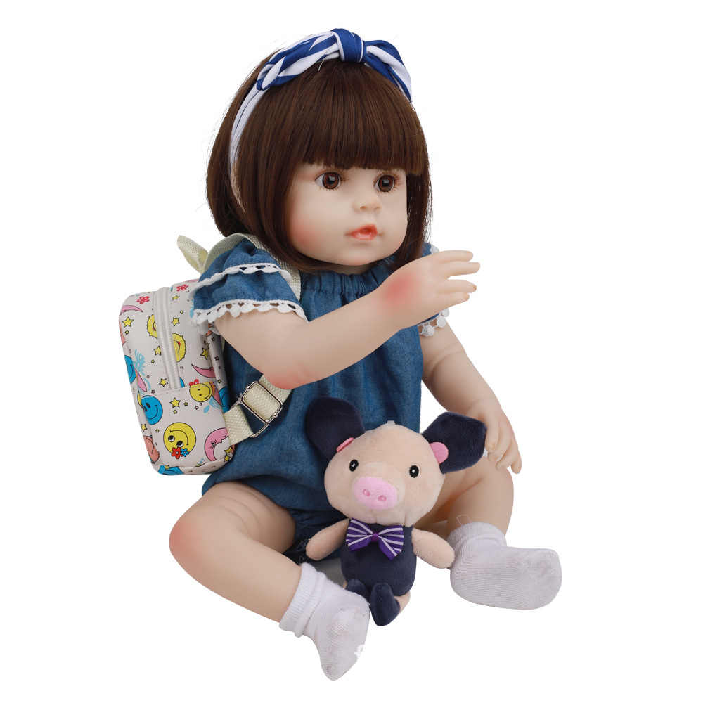 全胶仿真婴儿重生娃娃silicone reborn doll 18 48cm玩具洋娃娃