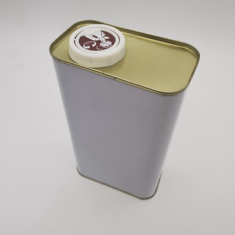 源头厂家批发配盖密封机油方形铁罐 1l彩印马口铁罐铁桶 免费拿样