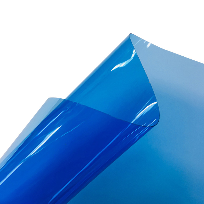 2mm彩色薄膜 有色超透pvc膜 彩色包包手袋面料