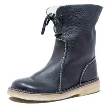 外贸款18年冬季新品平底学生百搭低筒靴女40-43Womens Shoes