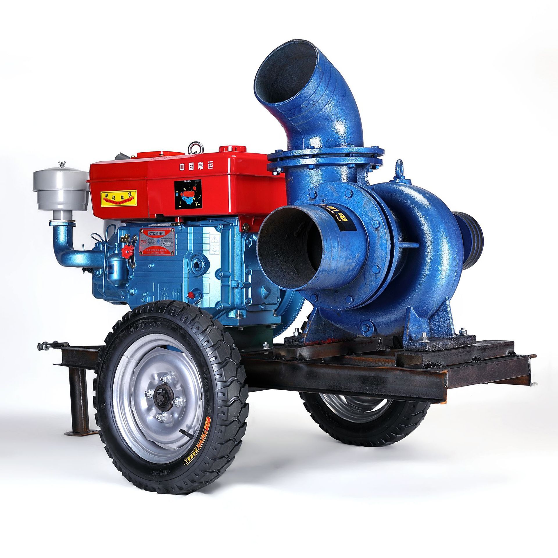 柴油抽水机水泵8寸移动农业自动农用大流量高扬程高压工地可定制