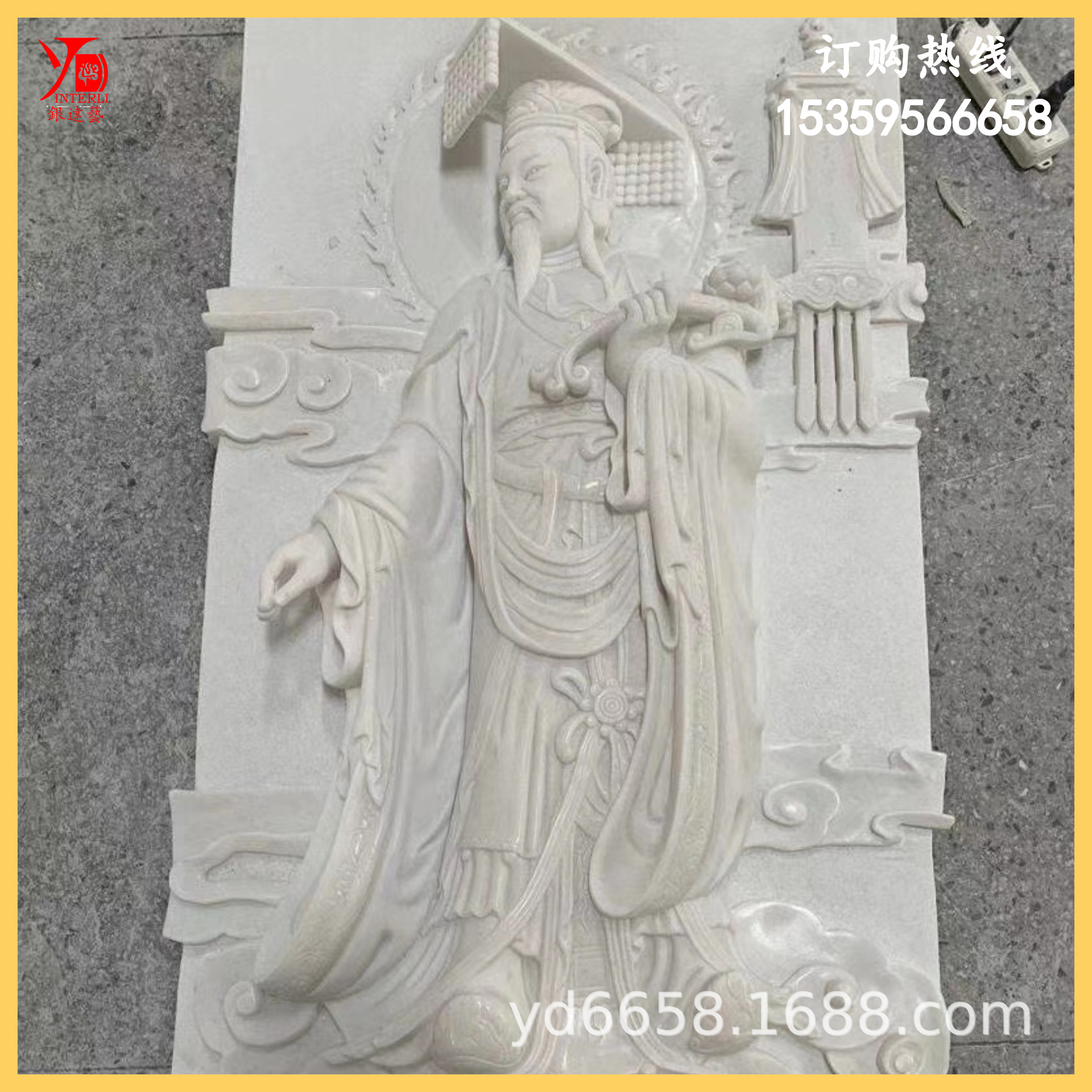 汉白玉佛像浮雕寺庙古建花岗岩石材雕刻青石浮雕福建惠安工厂定做