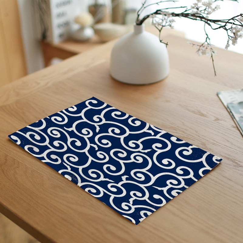 Home Hot Cloth Insulation Pad Japanese Style Ins Coaster Lace Cotton Linen Placemat Restaurant Hotel Dining Table Cushion